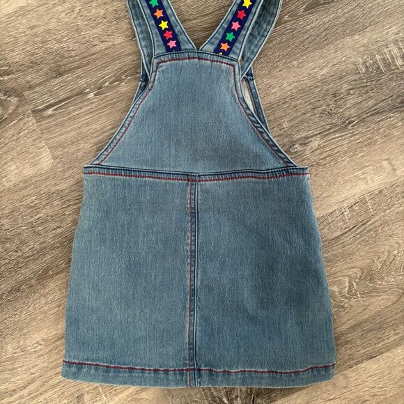 United Colors of Benetton Rainbow Stars Denim Jumper 18-24 Months - Picture 2 of 4